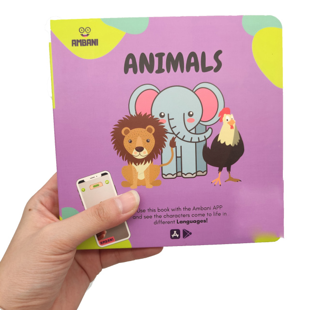 Custom Printing Perfect Binding Cardboard Thick Board Book with Film Lamination and Offset Paper for Children