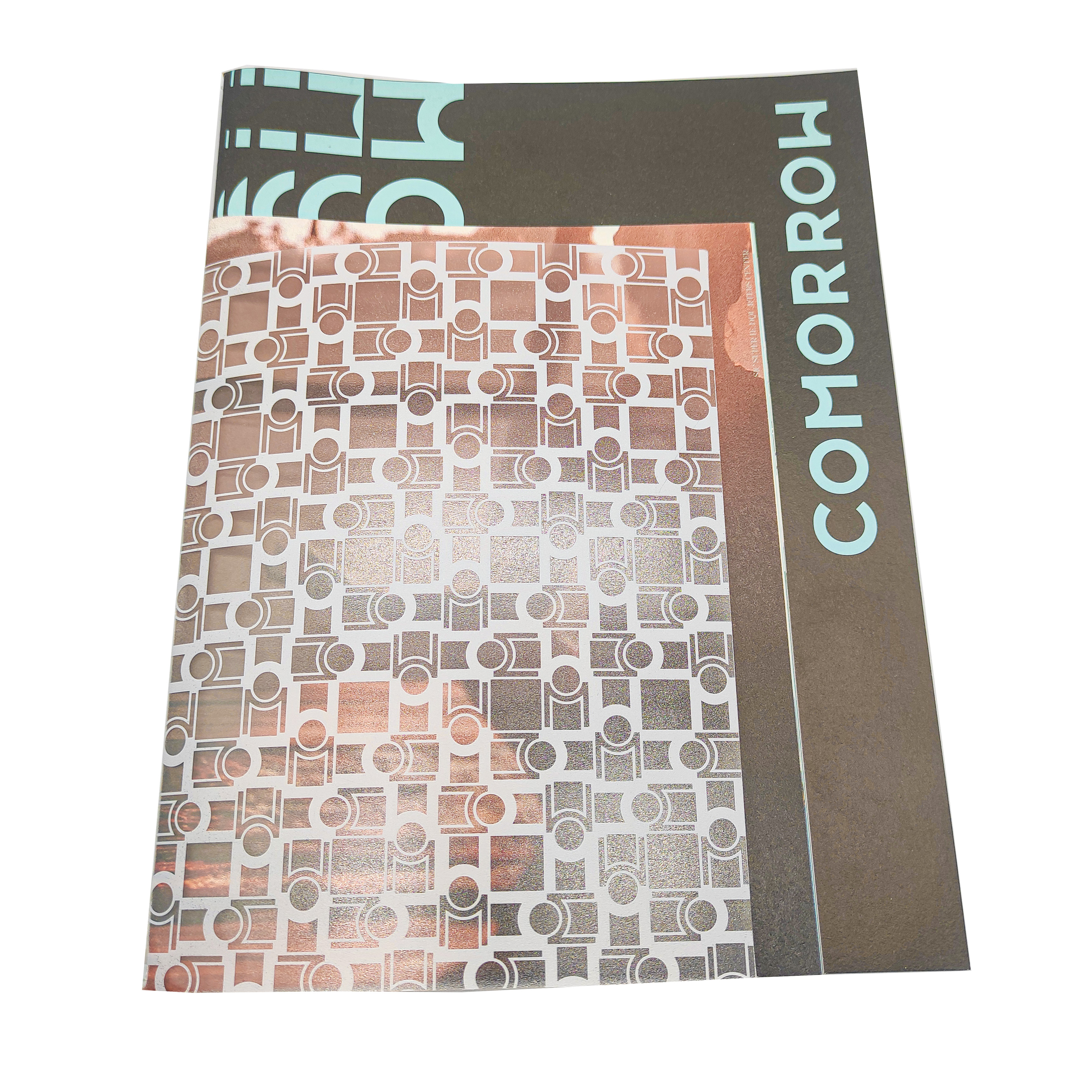 Customized Printed Plastic Booklet Saddle Binding Promotional Brochure Offset and Digital Printing on Cardboard Offset Paper