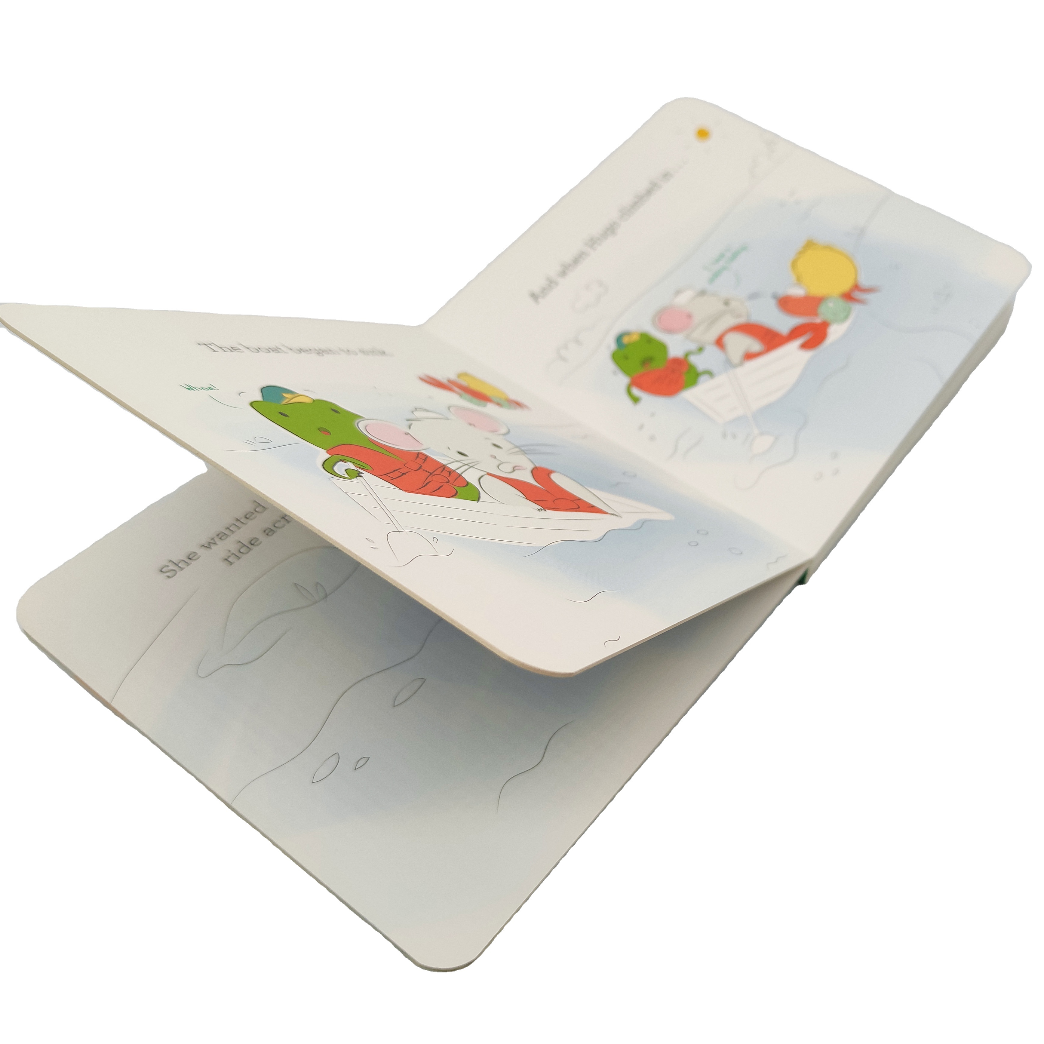 Custom Printing Perfect Binding Cardboard Thick Board Book with Film Lamination and Offset Paper for Children