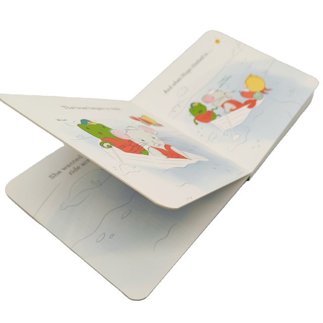 Custom Printing Perfect Binding Cardboard Thick Board Book with Film Lamination and Offset Paper for Children