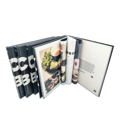 Livre à couverture rigide personnalisable de haute qualité, imprimé à la demande en usine, papier duplex durable gaufré, reliure parfaite