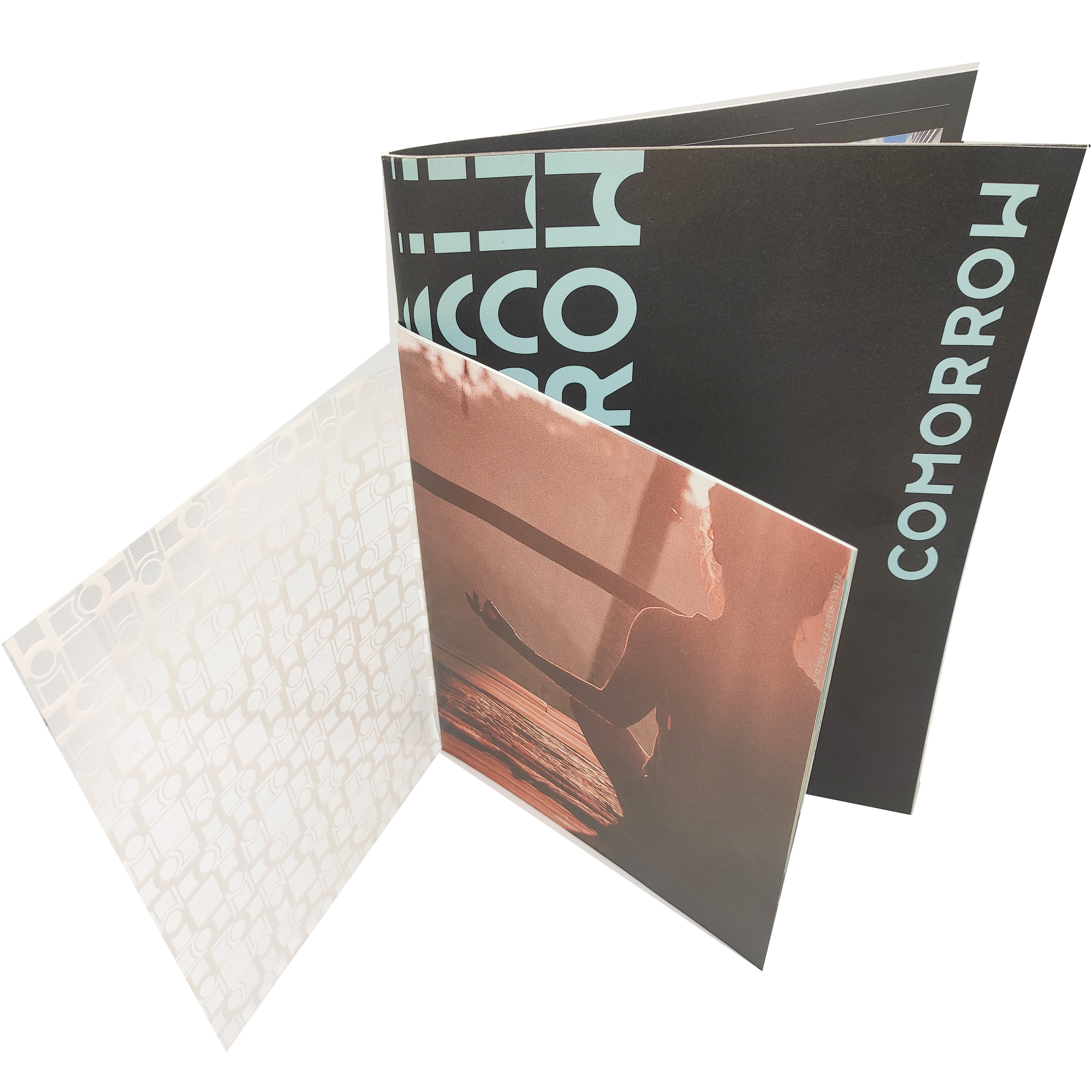 Customized Printed Plastic Booklet Saddle Binding Promotional Brochure Offset and Digital Printing on Cardboard Offset Paper