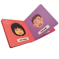 Custom Printing Perfect Binding Cardboard Thick Board Book with Film Lamination and Offset Paper for Children