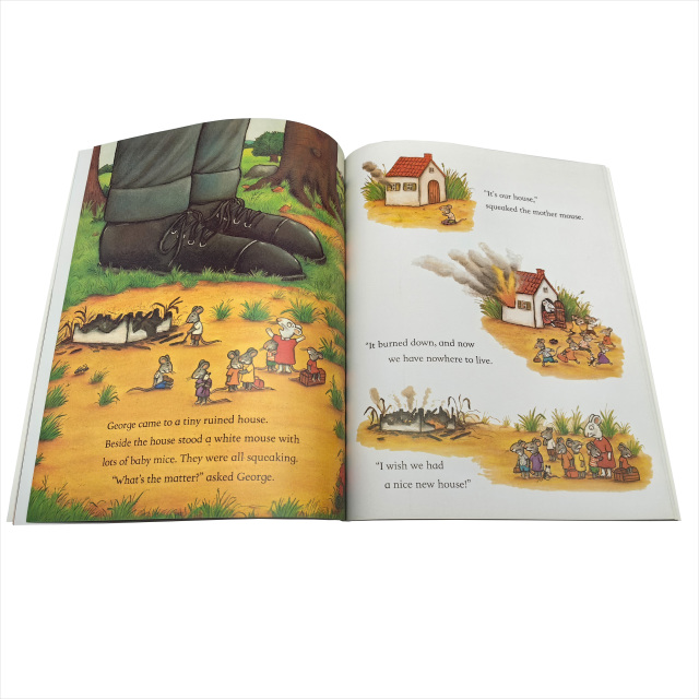 Custom Full Color A4 Size Children's Educational Story Books Large Size Paperback With Custom Printing Made From Quality Paper