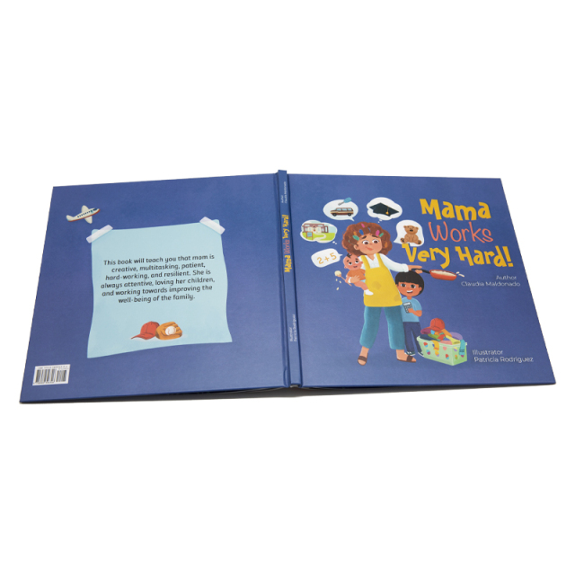China Best Manufacturer Custom High Quality Colorful Board 2025 English Children's Book Printing Service Hard Cover Sewing