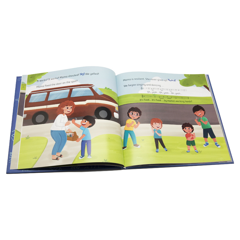 China Best Manufacturer Custom High Quality Colorful Board 2025 English Children's Book Printing Service Hard Cover Sewing