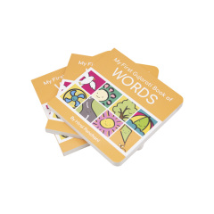 Custom Cardboard Board Book Printing with Perfect Binding & Film Lamination-Kids Safe Toddler Early Learning Book