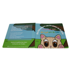 Custom Full Color Cardboard Hard Cover Board Book with Perfect Binding Offset Printing & Film Lamination for Children's Stories