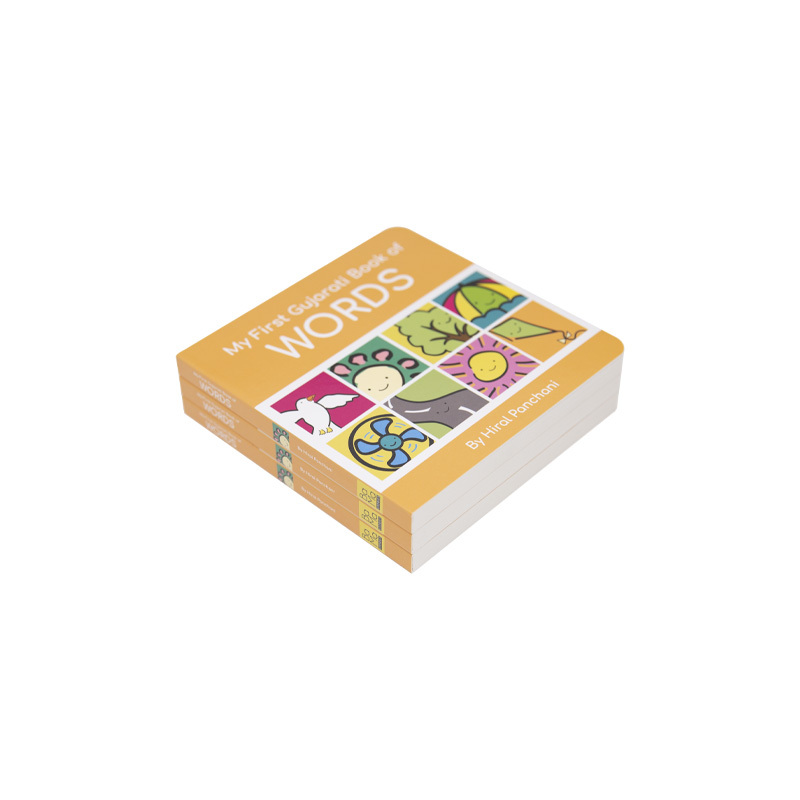 Custom Cardboard Board Book Printing with Perfect Binding & Film Lamination-Kids Safe Toddler Early Learning Book