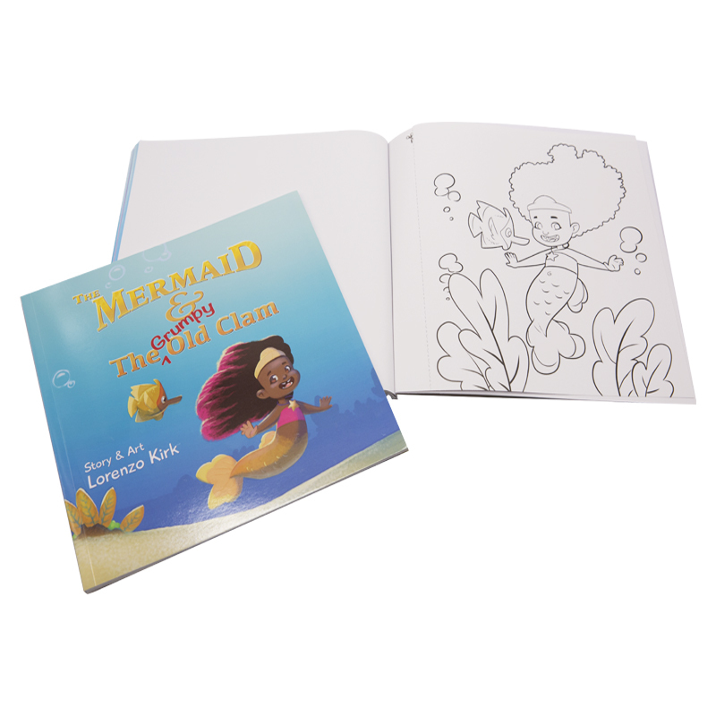 High Quality Custom Professional Softcover Coloring Book Uncoated Paper Perfect Binding