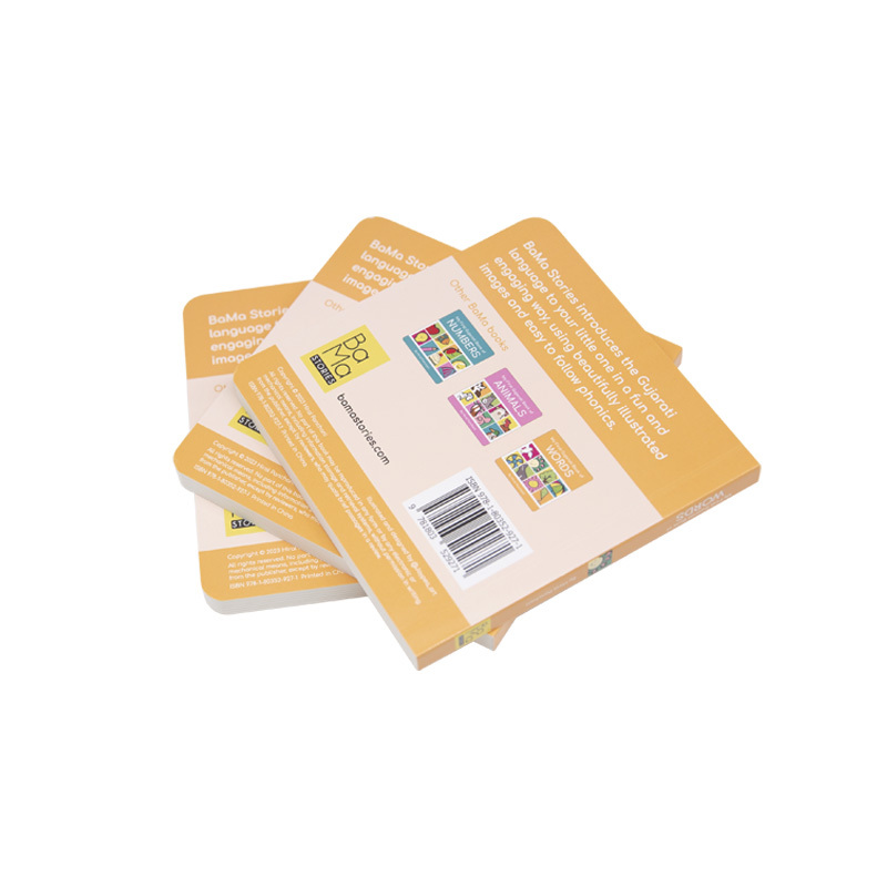 Custom Cardboard Board Book Printing with Perfect Binding & Film Lamination-Kids Safe Toddler Early Learning Book