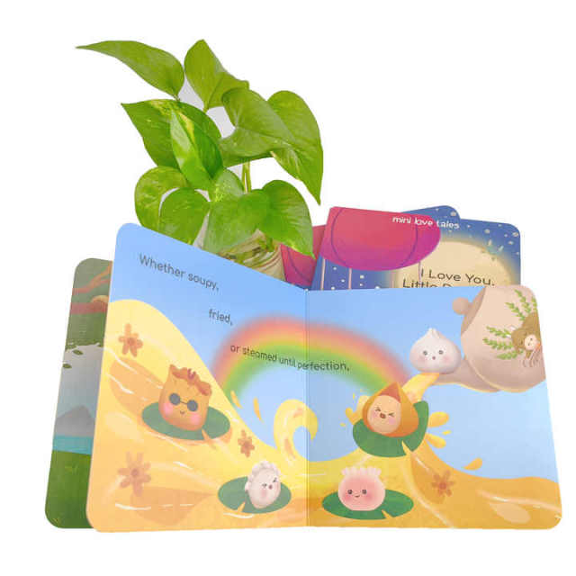 High Quality Customized Eco-Friendly Cardboard Books Baby Storybooks with Hard Cover Factory Discounted Offset Paper Printings