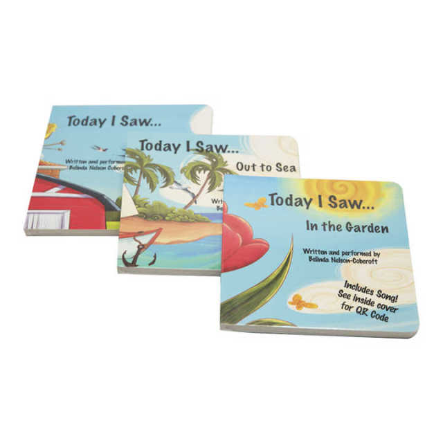 Custom China Factory Print Children Story Books Kids English Board Book Printing Service