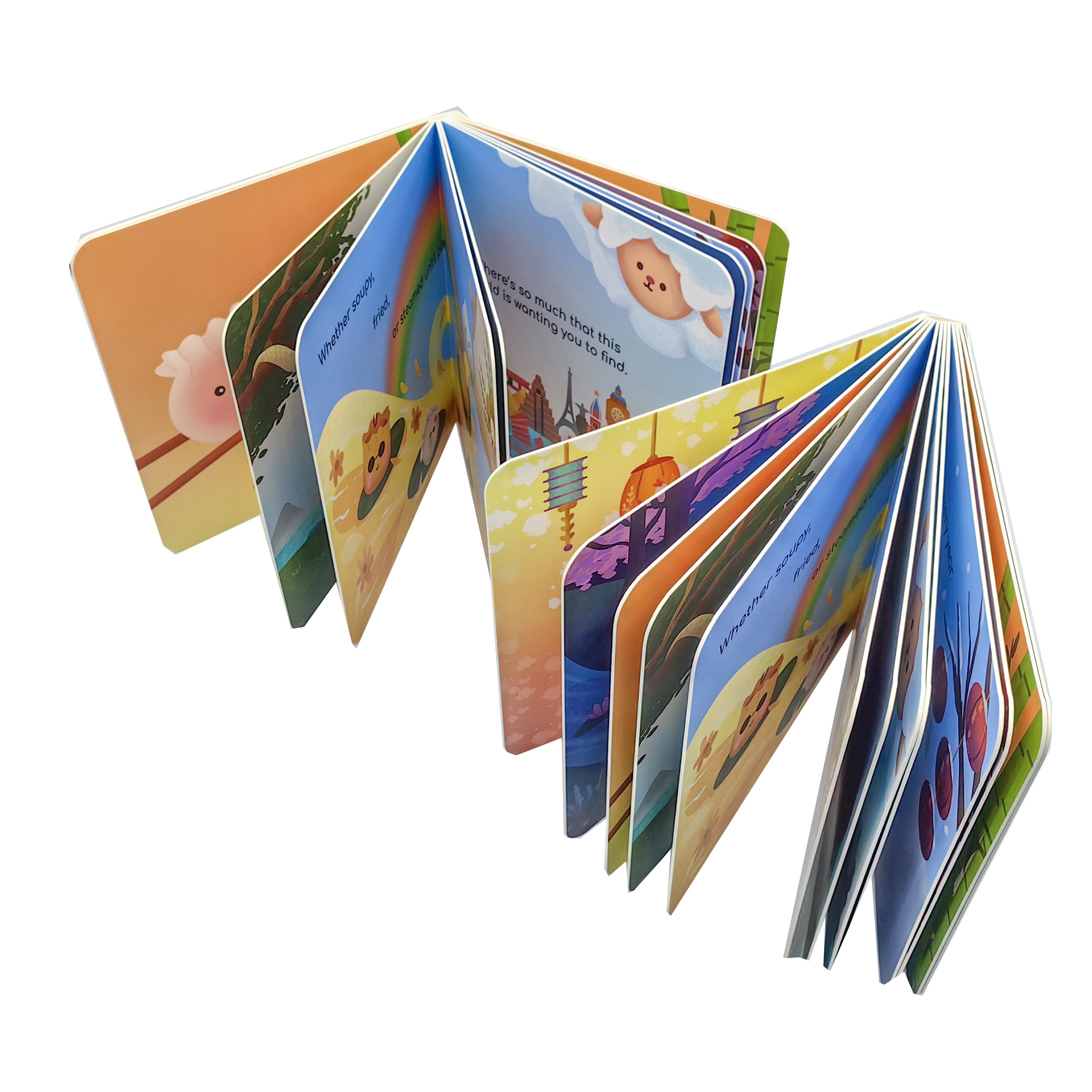 High Quality Customized Eco-Friendly Cardboard Books Baby Storybooks with Hard Cover Factory Discounted Offset Paper Printings