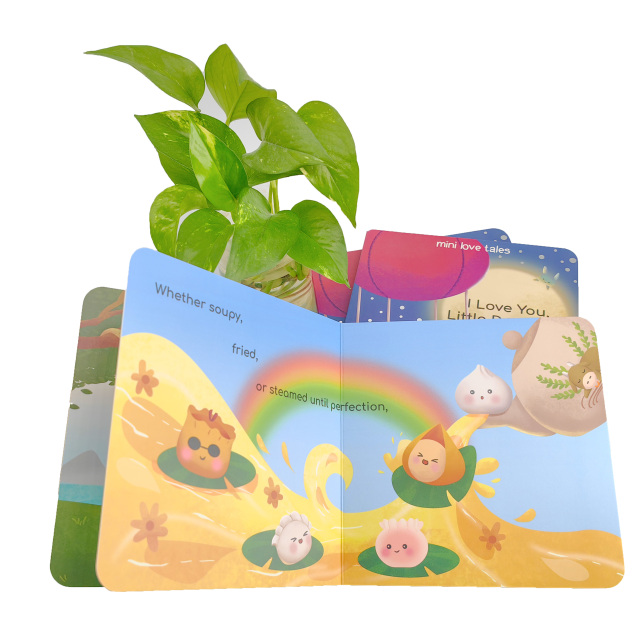 High Quality Customized Eco-Friendly Cardboard Books Baby Storybooks with Hard Cover Factory Discounted Offset Paper Printings