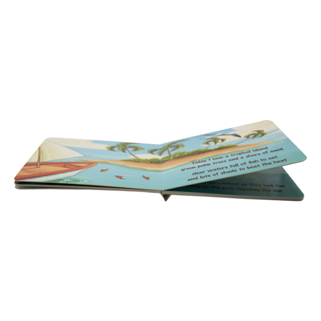 Custom China Factory Print Children Story Books Kids English Board Book Printing Service