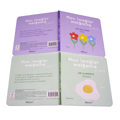 Factory Custom Size Kids Board Book Thick Board with HardCover  Printing Services