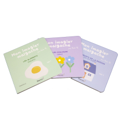 Factory Custom Size Kids Board Book Thick Board with HardCover  Printing Services