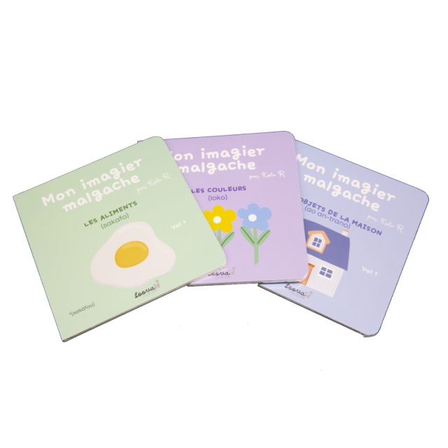 Factory Custom Size Kids Board Book Thick Board with HardCover  Printing Services