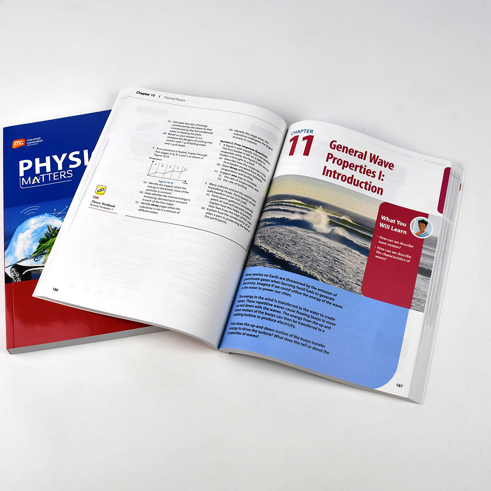 Factory Price Colorful Softcover Textbook Primary School Physics Books for Reading
