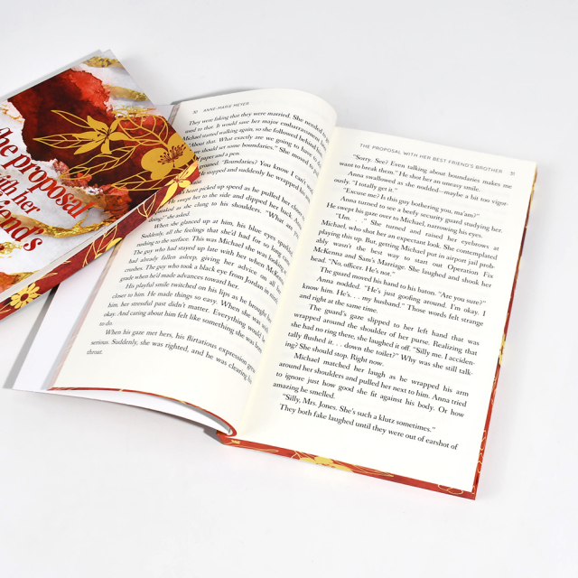 Custom Softcover Independent Publisher Paperback Novel Book Printing With Spray Edges