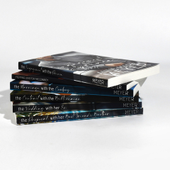 Low MOQ Softcover Book Black Inside Printing Novel Book Printing Paperback Book Custom Printing Perfect Binding