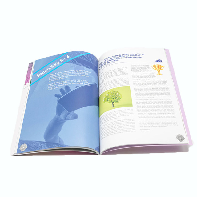 China Factory High Quality Full Color Custom Softcover Paperback Magazine/Brochure/Booklet/Catalog Saddle Stitch Printing