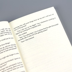 High Quality Custom Softcover Novel Book Print with Offset Paper in Black & White Printing