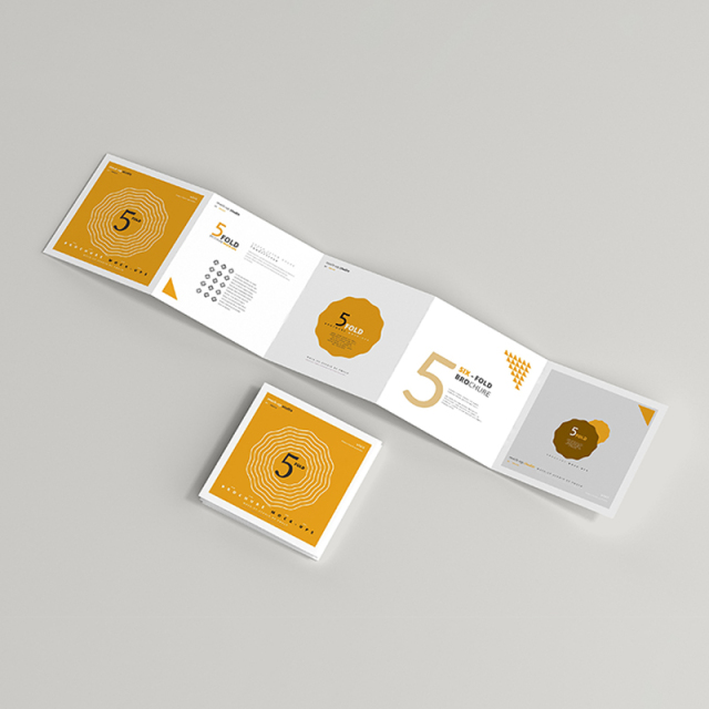 Custom Folded Trifold Flyer/Letterpress Printed Promotion Folder Made from Coated Paper and Corrugated Board Offset Printing