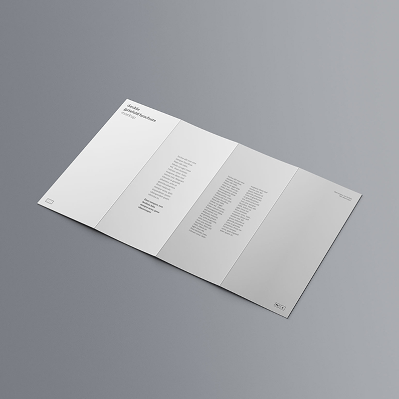 Custom Folded Trifold Flyer/Letterpress Printed Promotion Folder Made from Coated Paper and Corrugated Board Offset Printing