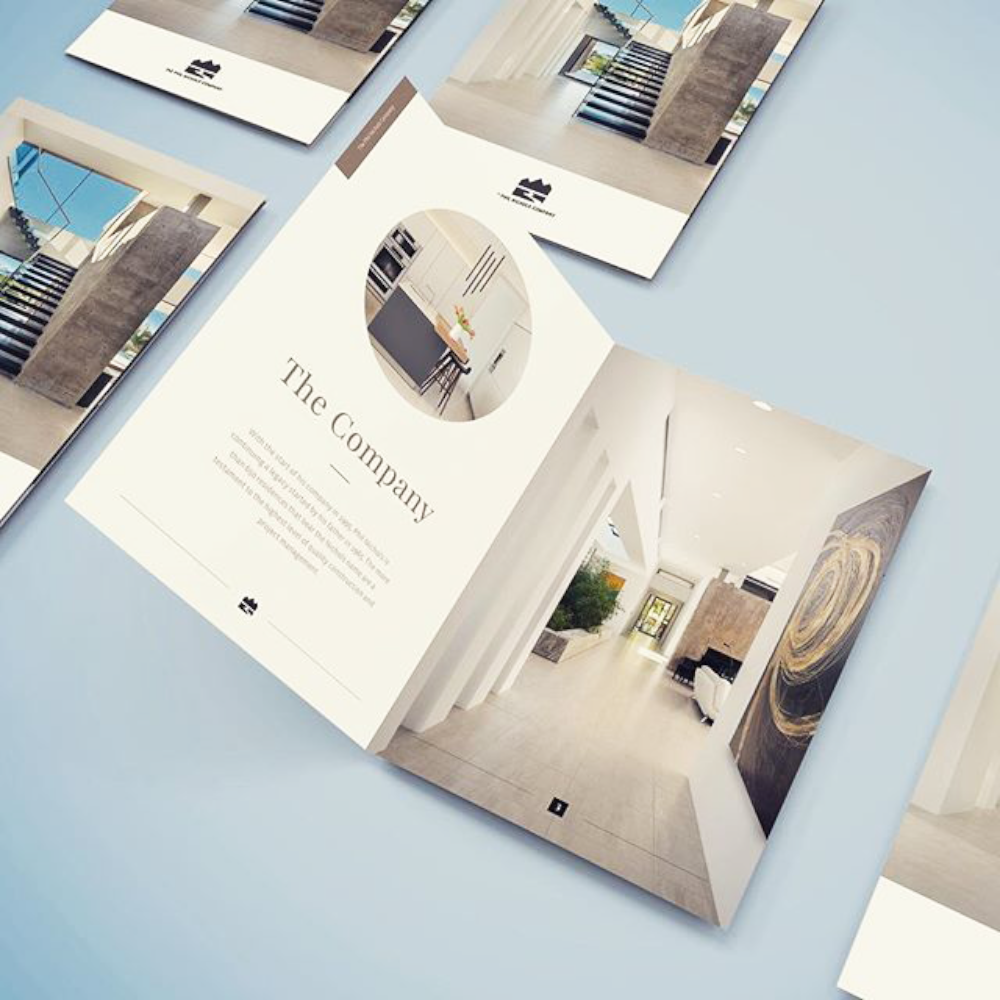 Sample Printed Trifold Product Brochure Flyer Printing