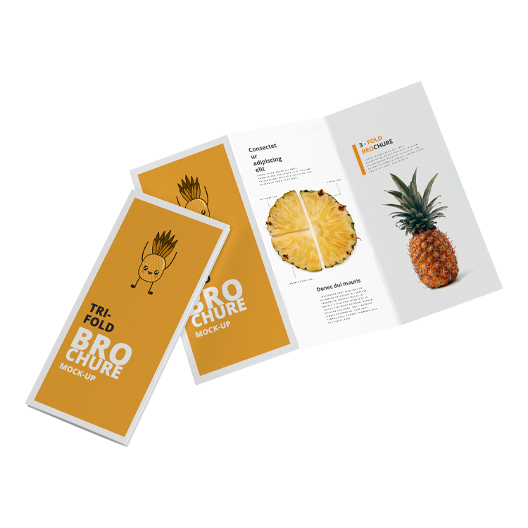 Manufacture Custom Offset Printing Film 4 Fold Booklet Design A3 A4 A5 A6 Size Folded Leaflet Flyer Pamphlet Brochure Printing