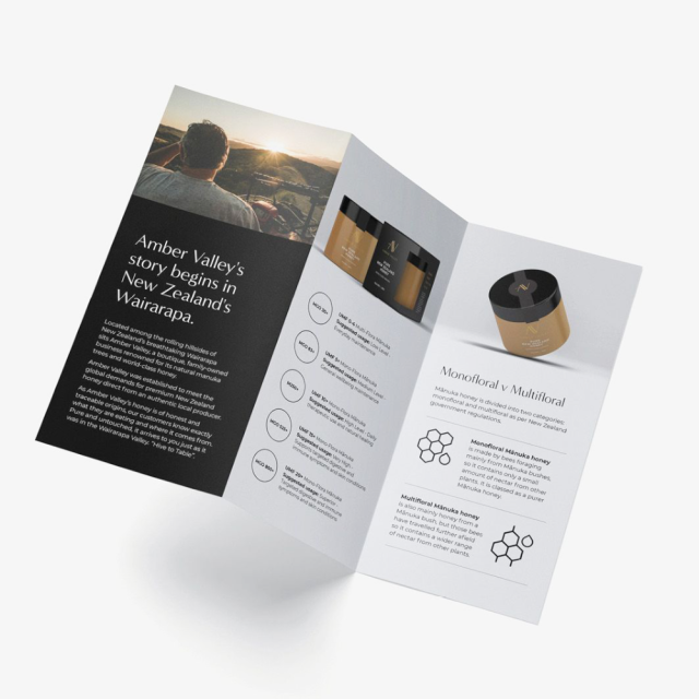 Sample Printed Trifold Product Brochure Flyer Printing