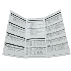 Factory Production Custom Size Poster Folding Single Page Leaflet Design and Printing