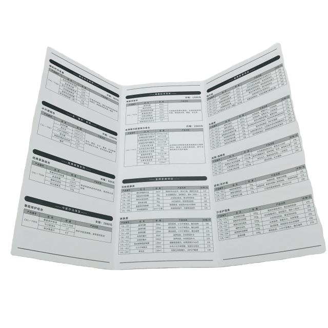 Factory Production Custom Size Poster Folding Single Page Leaflet Design and Printing