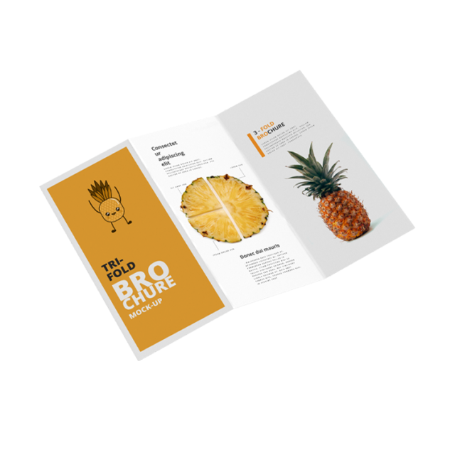 Manufacture Custom Offset Printing Film 4 Fold Booklet Design A3 A4 A5 A6 Size Folded Leaflet Flyer Pamphlet Brochure Printing