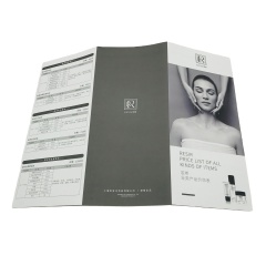 Factory Production Custom Size Poster Folding Single Page Leaflet Design and Printing