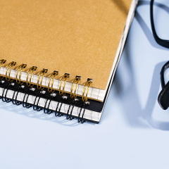 Custom Kraft Paper Hardcover Spiral Notebooks/notepad Printing for Promotional