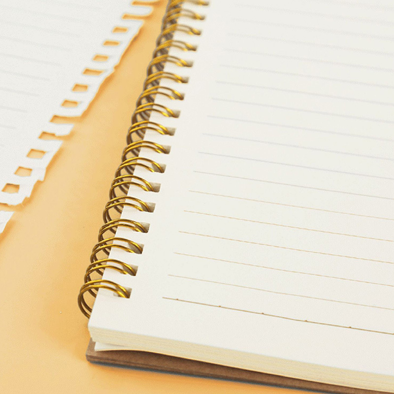 Custom Kraft Paper Hardcover Spiral Notebooks/notepad Printing for Promotional