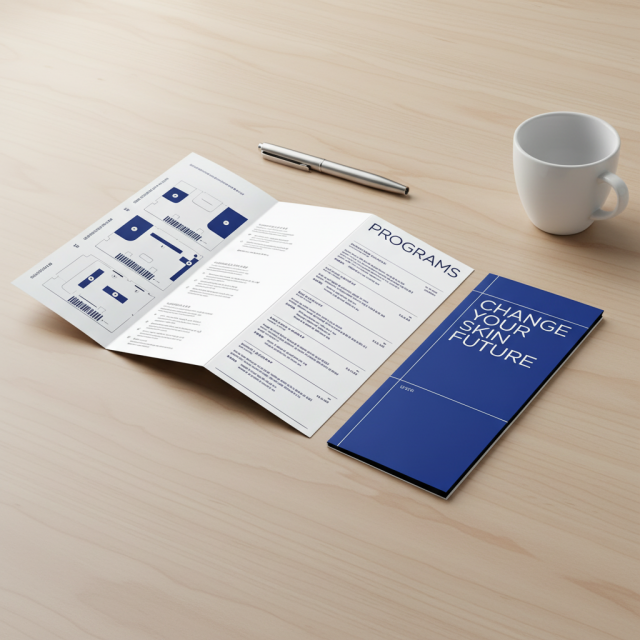 Brochure Custom Printing Tri-Fold Bi-Fold Flyer Specialty Paper Printing for Trade Show Fast Delivery