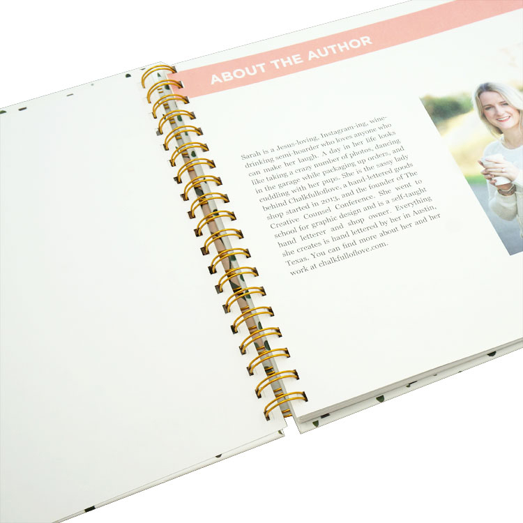 Custom YO Spiral Book Printing Planner Journal Book Printing Wire Service Notebook Printing