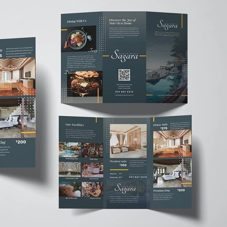 Paper Custom Logo Printed Full Color Flyers Pamphlet Brochure Leaflet Booklet Printing