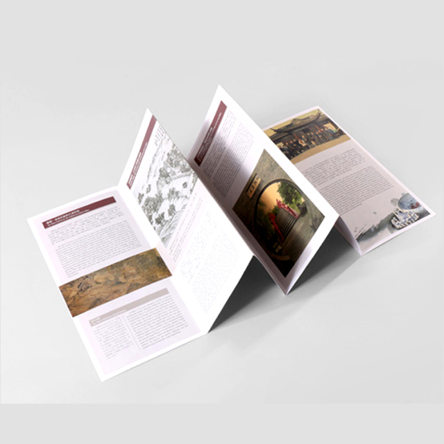 Custom Promotional Advertising Folded Leaflet Booklet Flyer Brochure Printing Service