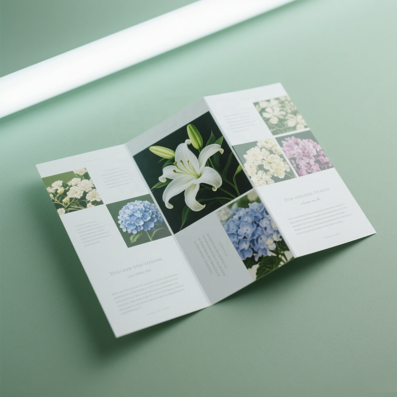 Custom Size Commercial Cardboard Flyer Menu Poster Leaflet Printing for Food Take Away Offset Printing