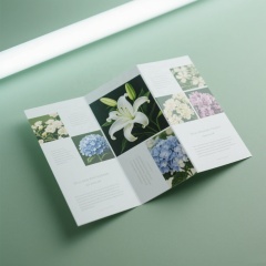 Custom Size Commercial Cardboard Flyer Menu Poster Leaflet Printing for Food Take Away Offset Printing