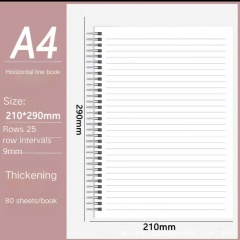 Custom MM Brand MM1106 Business Promotion Gift Spiral Binding High Quality Paper Hardcover A4 60 Sheets Diary Notebook