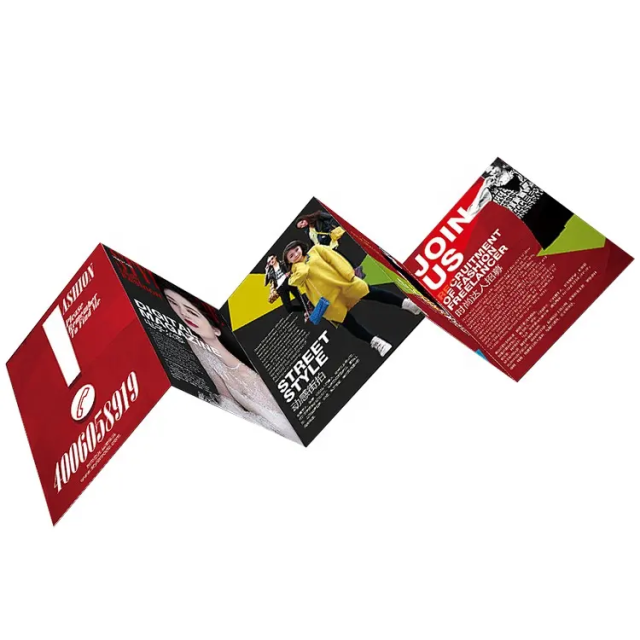 Custom Digital Printing Service Commercial Advertising Flyer Color Print Cheap Brochure for Business