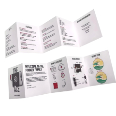 Customized Art Paper Folded Leaflet Book Magazine Catalogue Brochure and Flyers Printing with Offset Printing and Embossing
