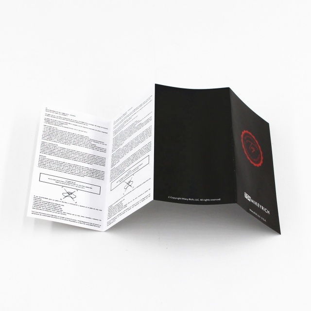 Custom Size Commercial Cardboard Flyer Menu Poster Leaflet Printing for Food Take Away Offset Printing