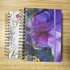 Factory Custom Logo School Journal Notebooks Luxury Exquisite Cardboard Spiral Hardcover Eco-Friendly Offset Printing